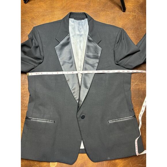 VTG Designer Christian Dior Monsieur Paris New York Suit Jacket Tuxedo Sz Medium - Picture 6 of 15